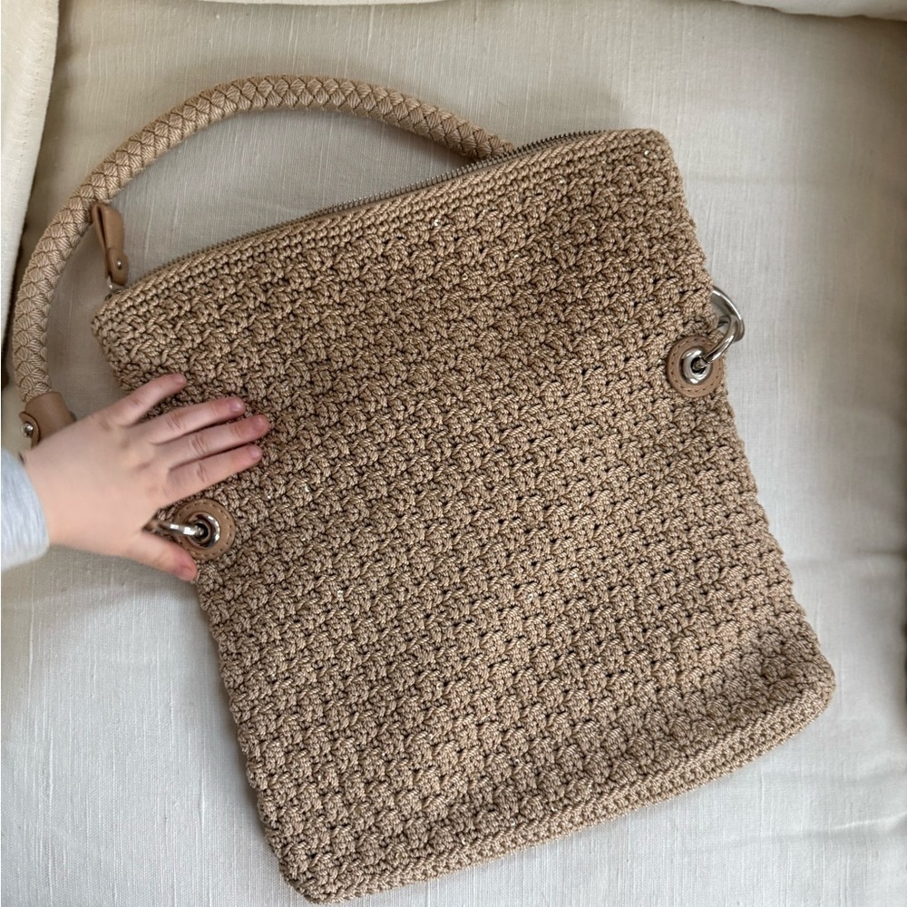 The Sak EUC Lucia crochet fold over handbag woven detail great quality - Picture 4 of 9